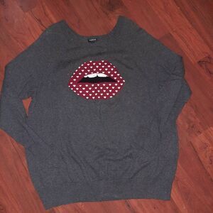 Torrid Lips Sweater Plus Size 2X